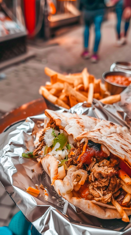 Döner Kebap mit Pommes (A.G.M.F.L.N.)